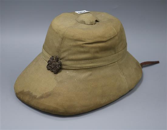 A pith helmet